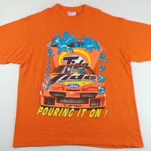 Vintage 90s Nascar Ricky Rudd Tide Pouring It On ! T-Shirt Size Men's XXL